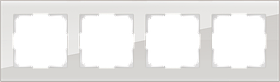Рамка на 4 поста /WL01-Frame-04 (дымчатый, стекло)