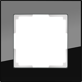 Рамка на 1 пост /WL01-Frame-01 (черный)