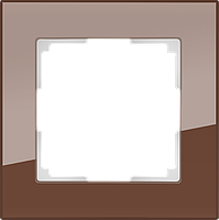 Рамка на 1 пост /WL01-Frame-01 (мокко)