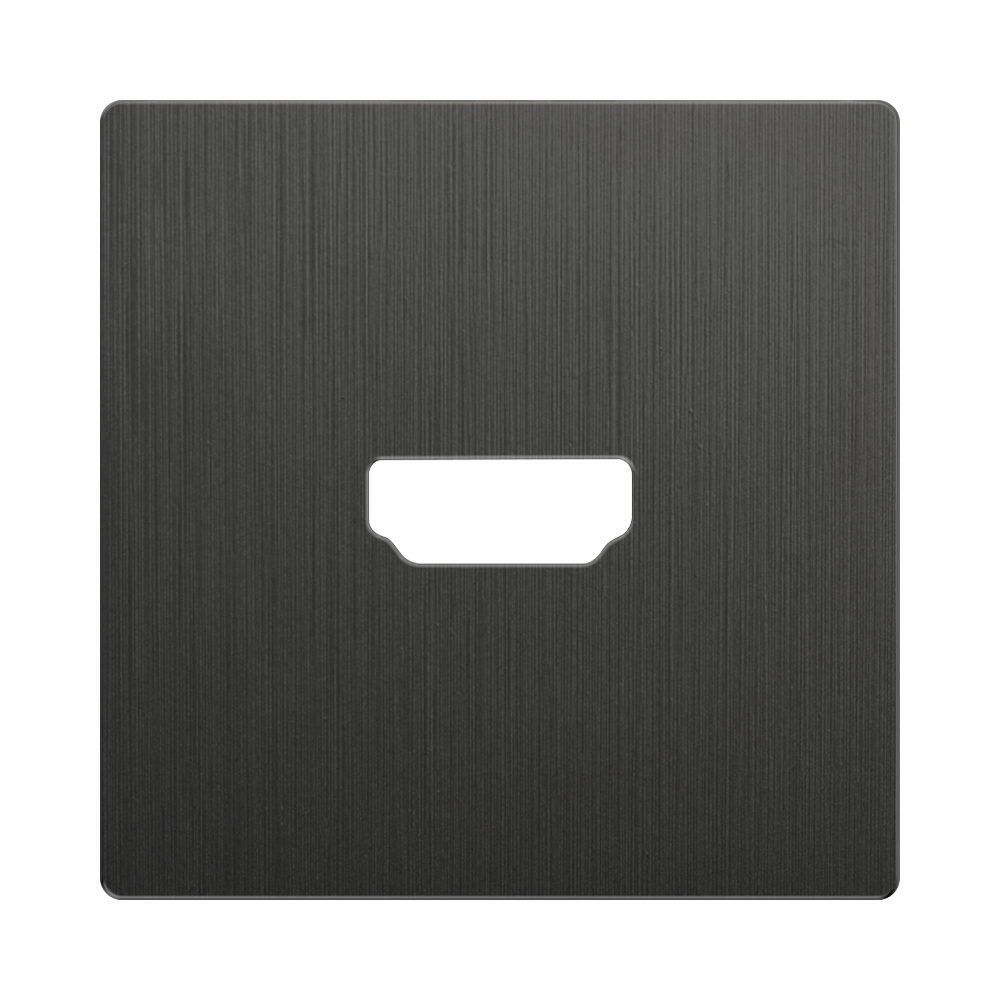 Накладка для розетки HDMI /WL04-HDMI-CP (графит рифленый) - фото 2 - id-p75498099