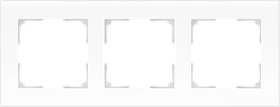 Рамка на 3 поста /WL01-Frame-03 (белый матовый)