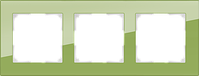 Рамка на 3 поста /WL01-Frame-03 (фисташковый)