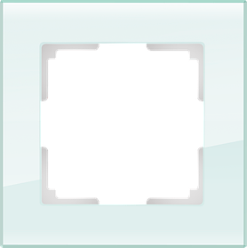 Рамка на 1 пост /WL01-Frame-01 (натуральное стекло)