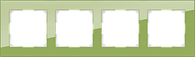 Рамка на 4 поста /WL01-Frame-04 (фисташковый)