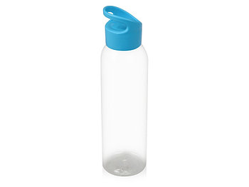 Бутылка для воды Plain 630 мл, прозрачный/голубой