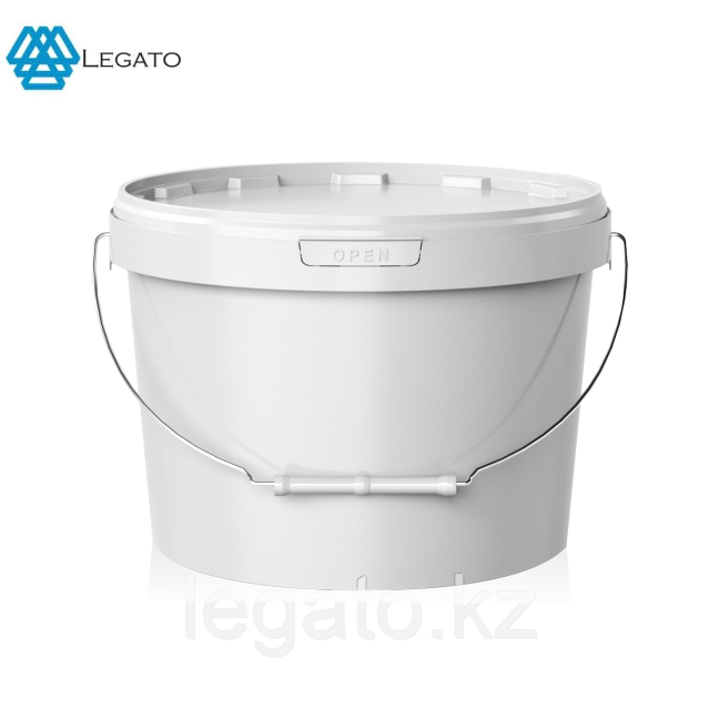 Ведро 8л HTI прозрачное Метал.Руч. 40шт/уп. (КРЫШКА ОТДЕЛЬНО) крышка:11529