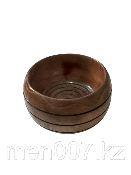 Деревянная Чаша для бритья (Выпуклая) (для мыльного раствора), ручная работа, карагач (диаметр 8 см)
