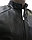 Мужская кожаная куртка «UM&H 76949235» черная, фото 3