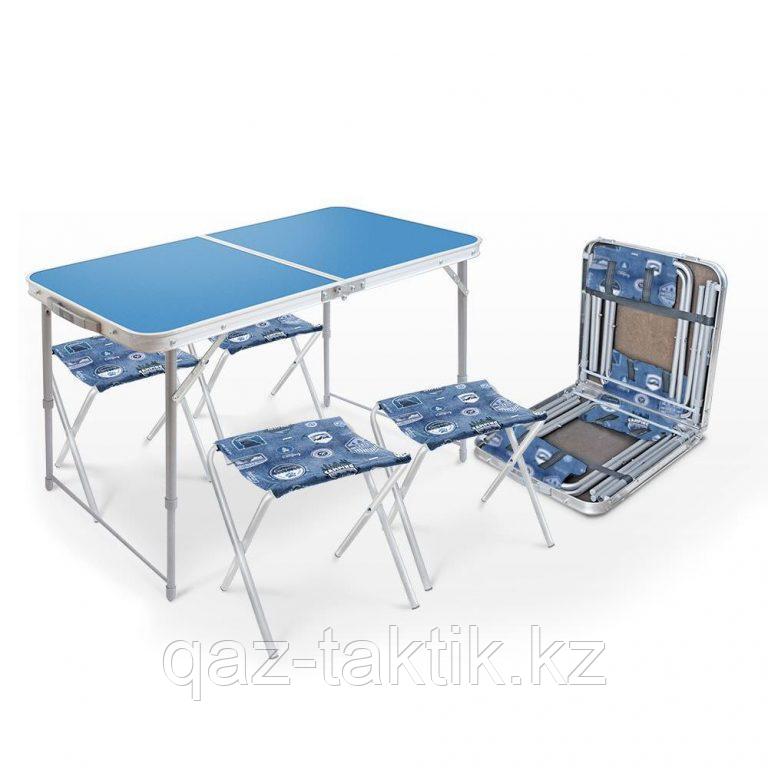 Комплект Nika® стол + 4 стула (арт. ССТ-К2) до 20кг. (ДхШхВ) 1020х500х445/610мм. вес-8кг.
