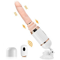 МИНИ секс - машина "CYCLONE FIRE", с функцией возвратно-поступательных движений, подогрева и пультом ДУ