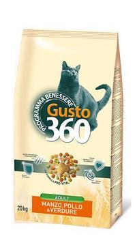 Gusto Cat 360 Manzo Сухой корм для кошек, с говядиной