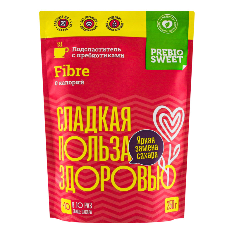 "Prebiosweet Fibre", 250 г Подсластитель с пребиотиками (пребиосвит)