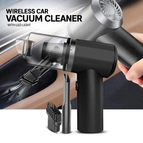 Пылесос беспроводной автомобильный с подсветкой и USB-зарядкой WLP Mini Cleaner C3001 + 2 насадки - фото 1 - id-p100494263