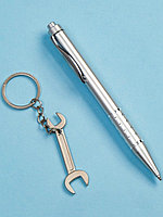 Набор подарочный 2в1 - ручка и брелок гаечный ключ