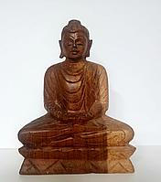 Будда статуэтка,большой,деревянный,Шри Ланка