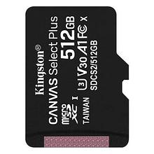 Kingston SDCS2/512GBSP Карта памяти MicroSD 512GB Class 10 UHS-I A1 C10, без адаптера