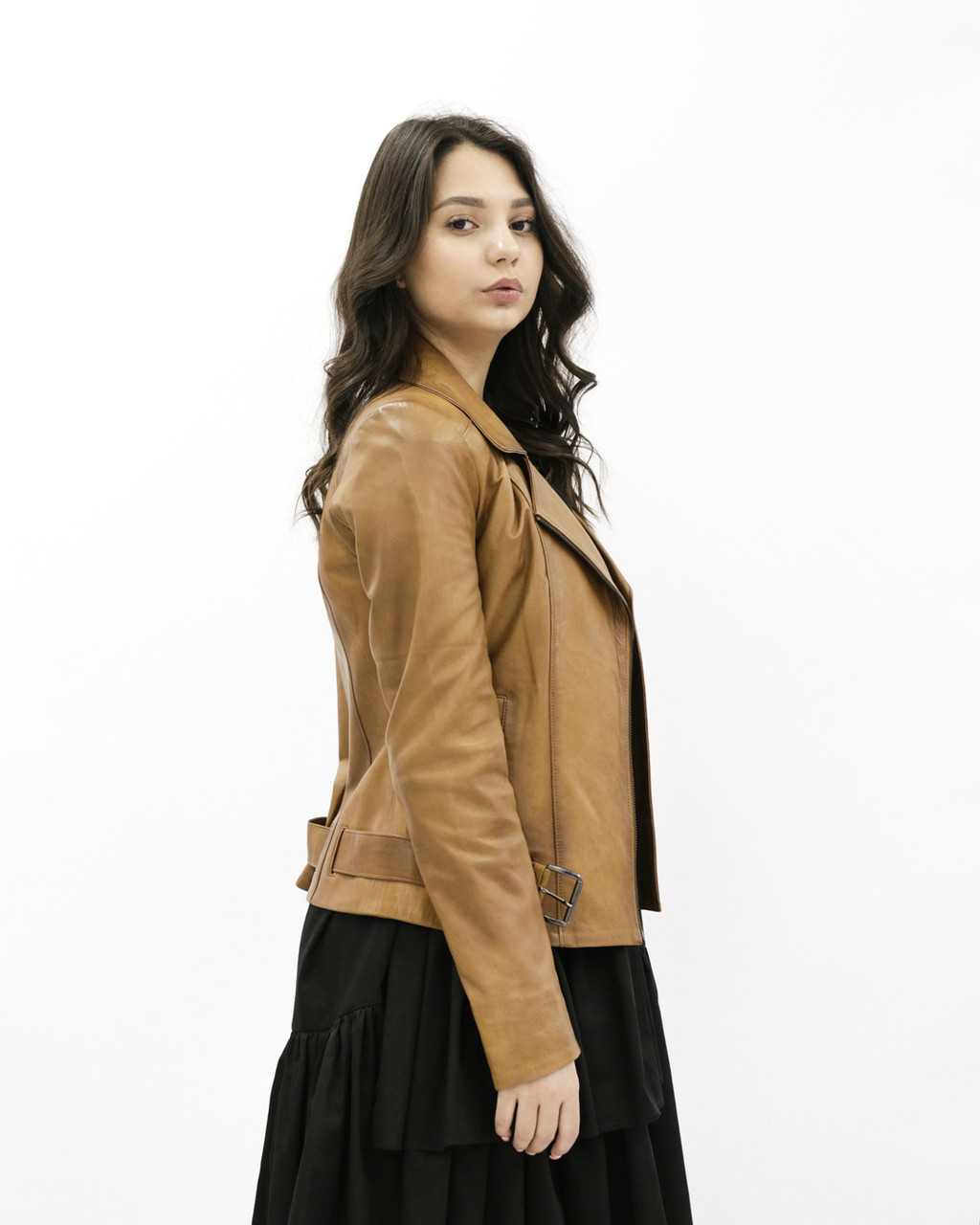 Женская куртка «UM&H 13775536» коричневая - фото 4 - id-p100497843