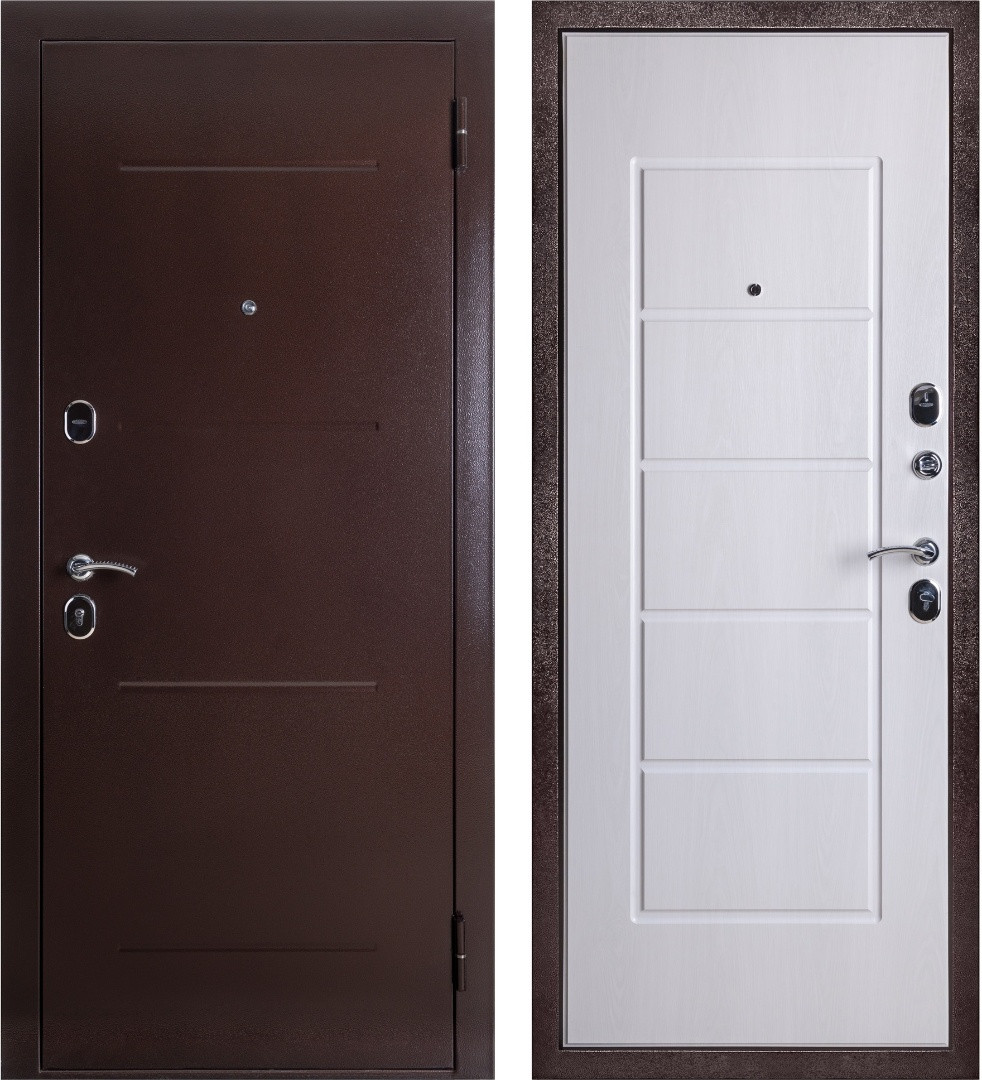 Входная дверь Ferroni Гарда 75 Антик Медь/Белый ясень (960 мм левое открывание) - фото 1 - id-p100499129