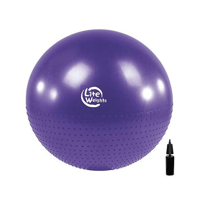 Мяч гимнастический + массажный BB010-30 (75см, с насосом, фиолетовый) - фото 2 - id-p100500163