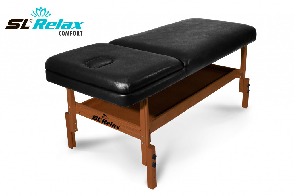 Массажный стол стационарный Comfort SLR-4 (черный), фото 1