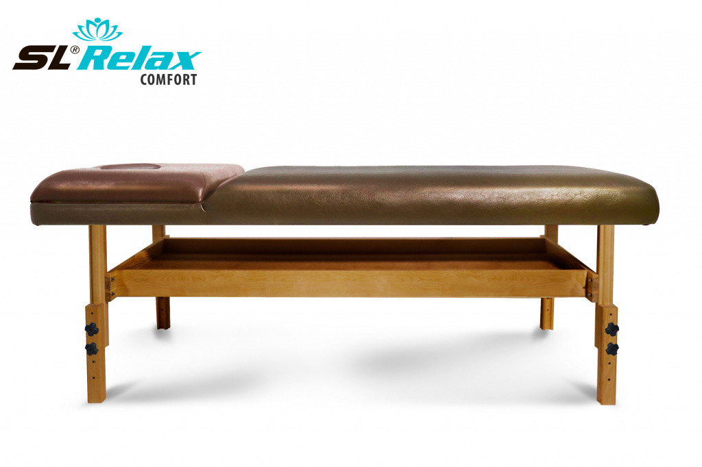 Массажный стол стационарный Comfort SLR-10 (коричневый) - фото 6 - id-p100500331