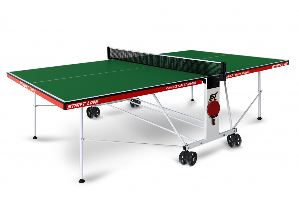 Теннисный стол Compact Expert Indoor GREEN с сеткой