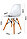Стул белый Эссен AW-68-001, фото 2
