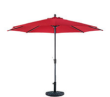 Зонт летний ART-Wave с подставкой (d=2.7м), бордовый