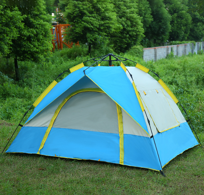 Палатка туристическая JJ-005 синяя, фото 1