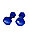 Фитнес гантели по 3кг, синие DB3-blue, фото 2