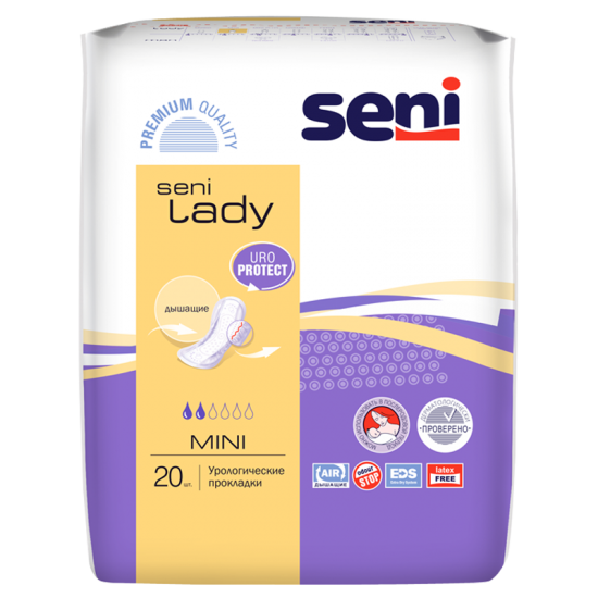 Урологические прокладки Seni Lady Mini №20 - фото 1 - id-p85185291