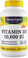 БАД Витамин D3, 10000 IU (360 капсул) Healthy Origins