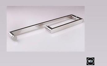 Квадратная ручка - полотенцесушитель для дверей из стекла