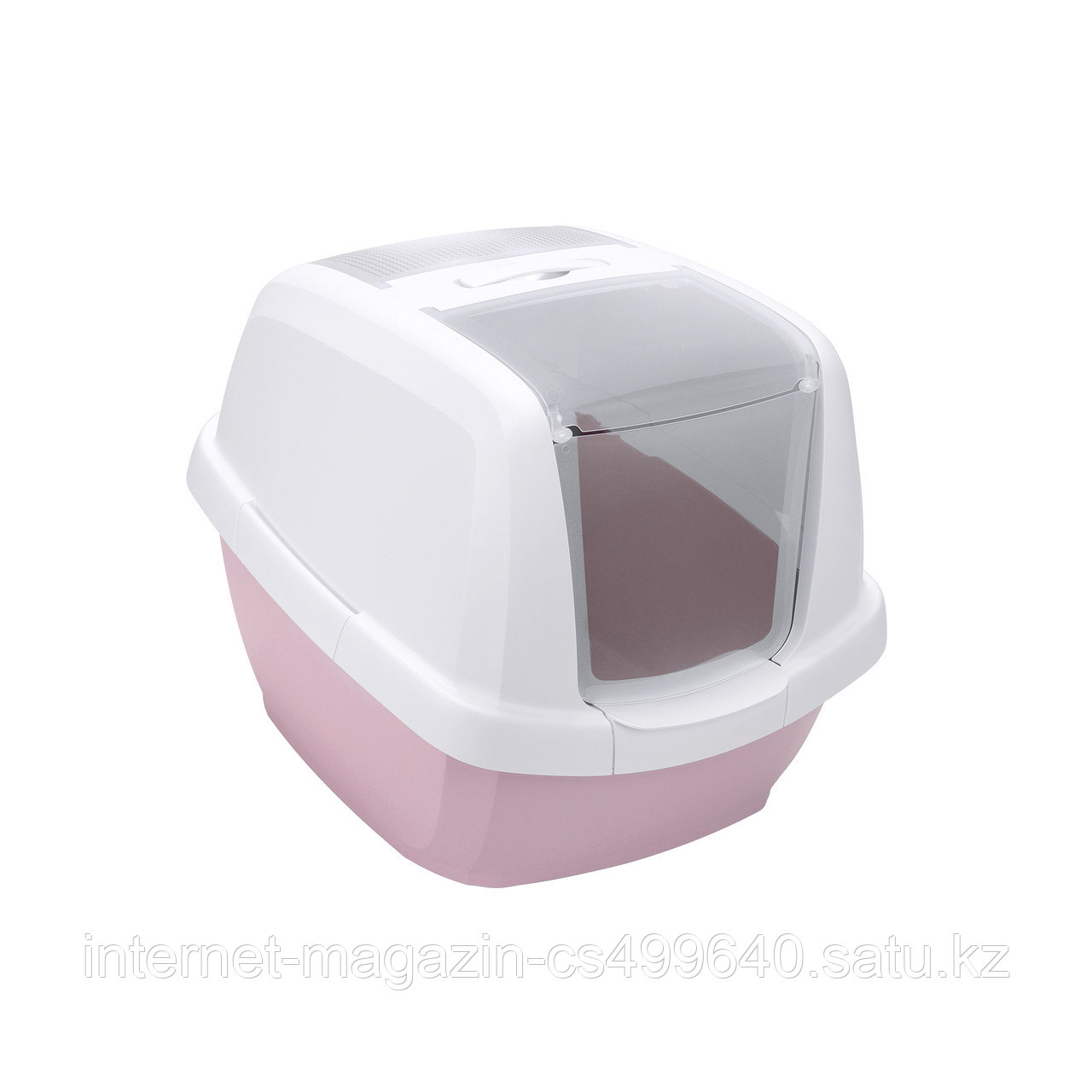 Био-Туалет для кошек Imac Maddy с фильтром и совочком (белый-нежно розовый)