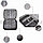 Органайзер дорожный для электронных аксессуаров и провод непромокаемый Тravel 27х20х10 см черный, фото 10