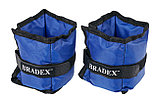 Утяжелители для рук и ног Bradex SF 0740, 2 шт.*0,5 кг, синие, полиэстер, фото 3