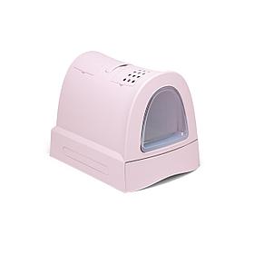 Био-Туалет для кошек Imac Zuma с фильтром и совочком (пепельно-розовый)