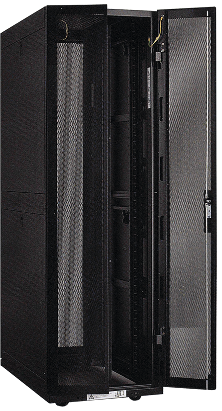 ITK Шкаф серверный 19" 42U, 800х1000 мм передняя двухстворчатая перфорированная дверь, задняя перфорированная, - фото 1 - id-p83987285