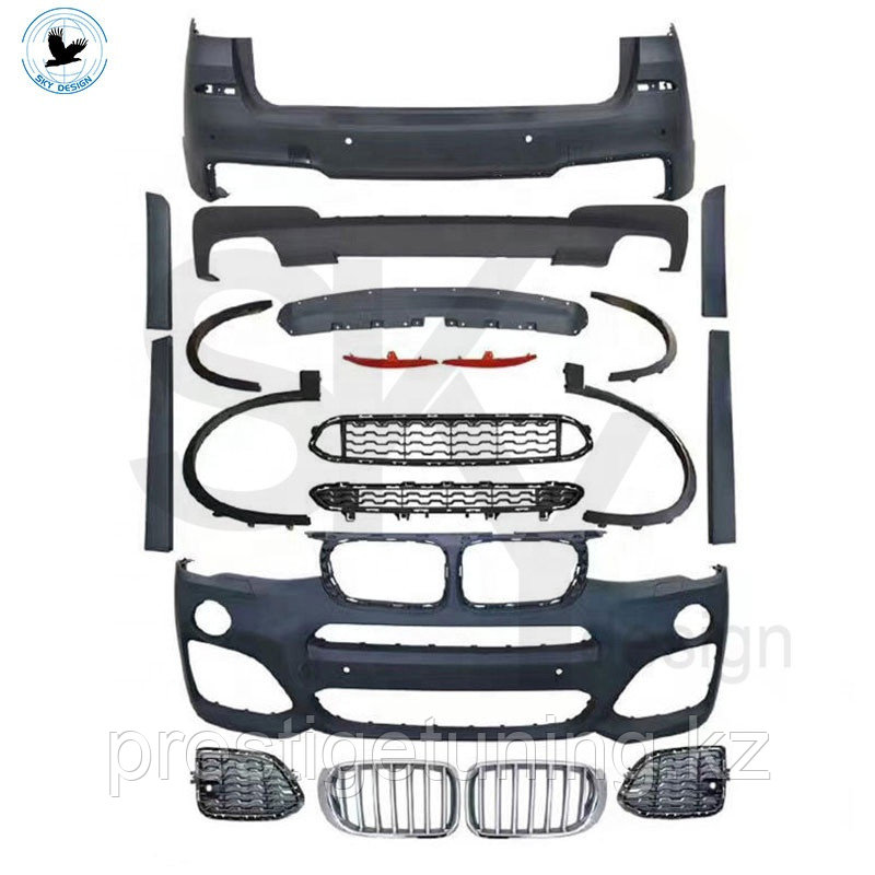 Комплект обвеса на BMW X3 (F25) 2010-17 дизайн M-TECH, фото 1