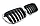 Решетка радиатора на BMW X1 (F48) 2015-19 тюнинг ноздри дизайн M (Хром рамка), фото 2