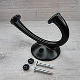 Крючок мебельный 309 черный, фото 2