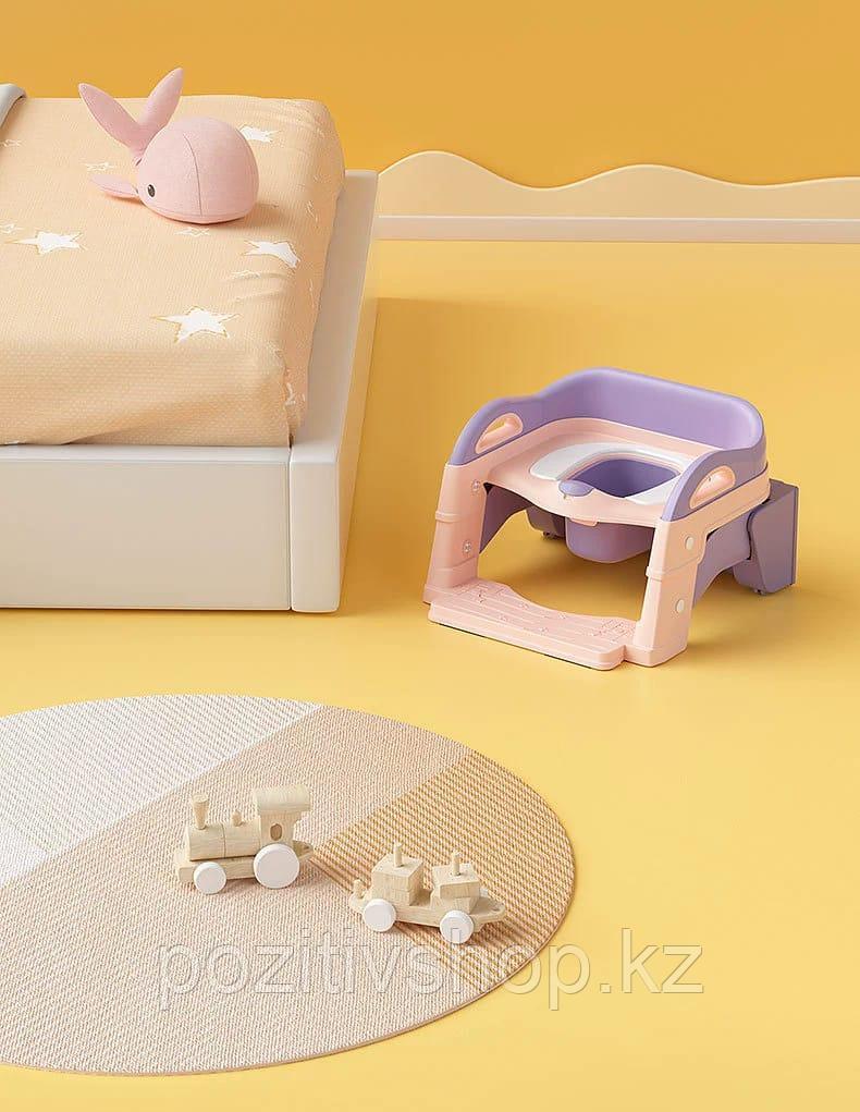 Детское сиденье для унитаза и горшок 2 в 1 розовый - фото 5 - id-p100502903
