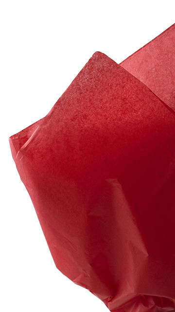 Бумага "тишью", цвет  красный кардинал.