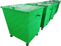 Мусорный контейнер для ТБО 1 м3 задней загрузки