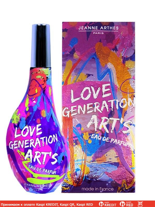 Jeanne Arthes Love Generation Art`s парфюмированная вода объем 60 мл  (ОРИГИНАЛ) (id 86762666)
