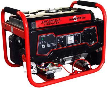 Бензиновый генератор Magnetta GFE4500N (2.9 кВт, 220 В, ручной старт, бак 15 л) - фото 1 - id-p100506714