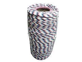 Фал плетеный полипропиленовый 24-прядный, 700кгс, сердечник полипропилен, д.10мм, бухта100м