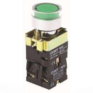 Кнопка управления NP2-BW3565 1НО+1НЗ желтая AC/DC230В(LED) IP40 CHINT*
