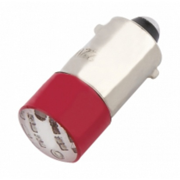 Лампа BA9s для подсветки кнопки NP2 красная светодиодная матрица AC/DC 24В CHINT* - фото 1 - id-p100508968