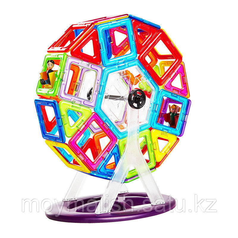 Магнитный конструктор (Цветные магниты) Play Smart 46 деталей, арт. 2430 - фото 4 - id-p93217185